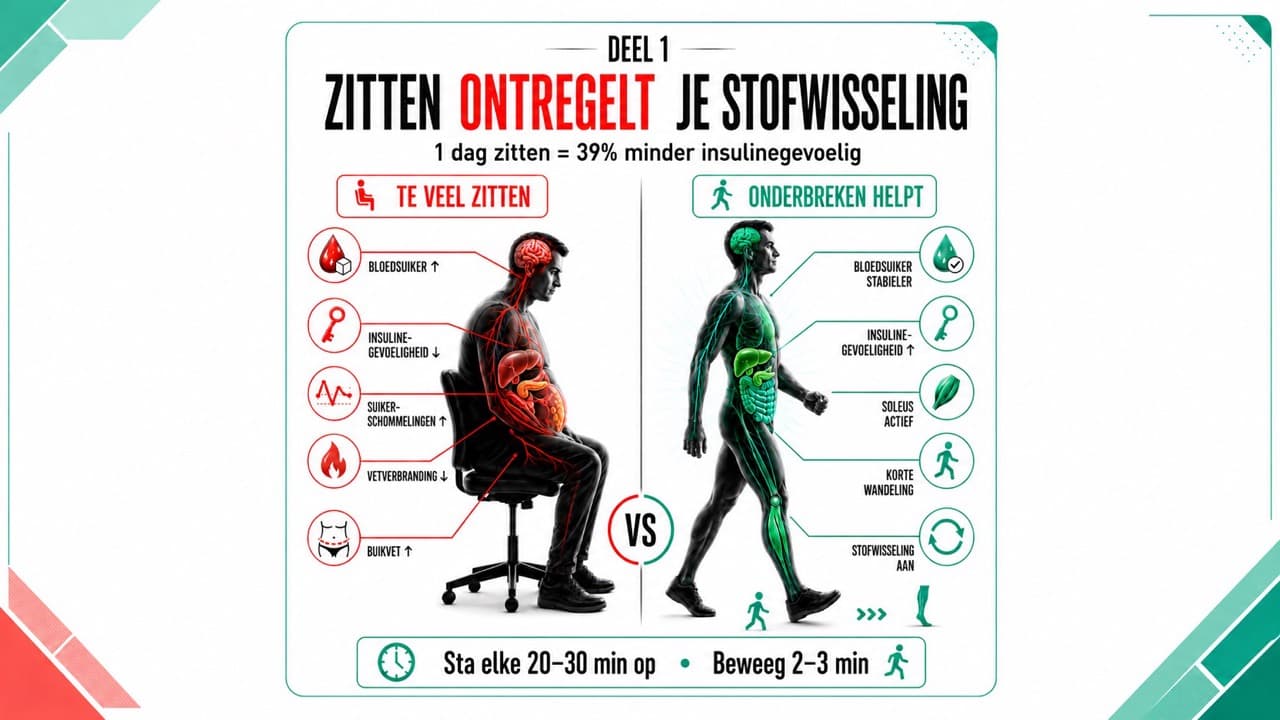 zitten verandert je insulinegevoeligheid en je gewicht