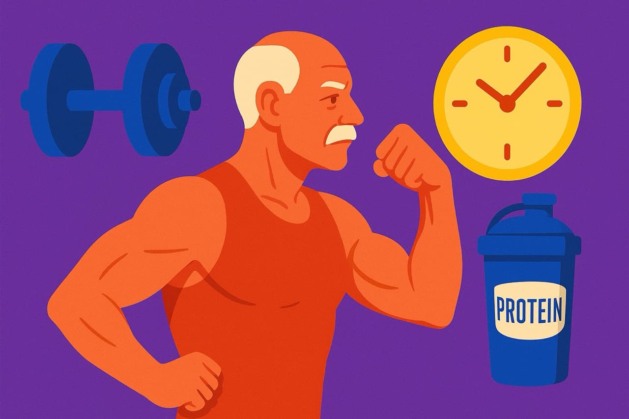 hoe belangrijk is eiwit timing voor ouderen om spiermassa te behouden